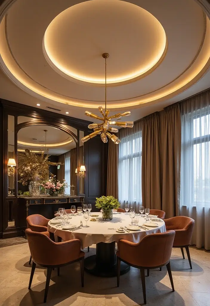 29 Molding Ceiling Ideas That Add Subtle Luxury - 17. Circular Designs for Harmony