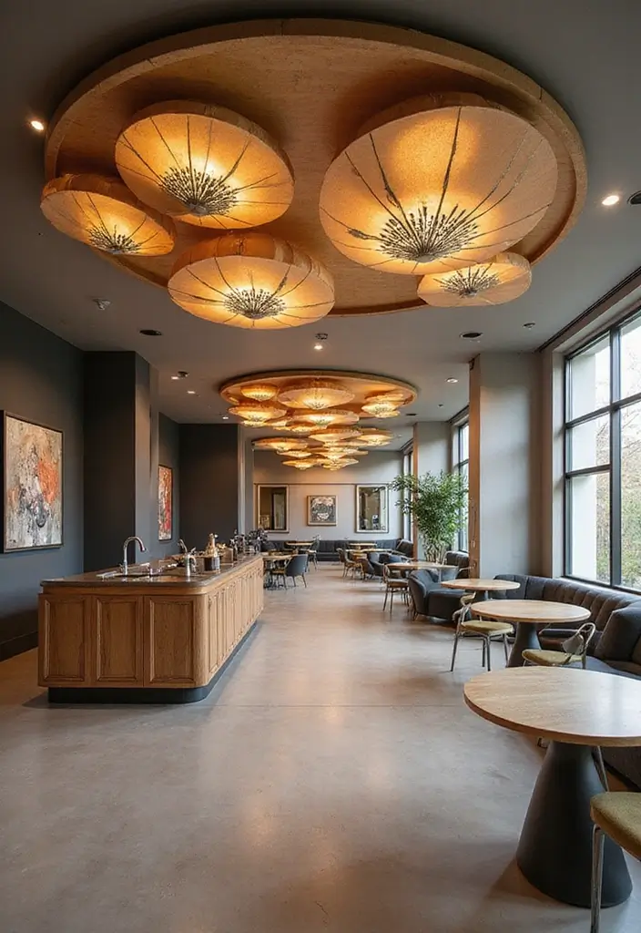 29 Molding Ceiling Ideas That Add Subtle Luxury - 27. Ceiling Installations and Art