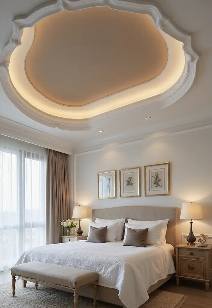 29 Molding Ceiling Ideas That Add Subtle Luxury - 4. Tray Ceilings: Simple Yet Elegant