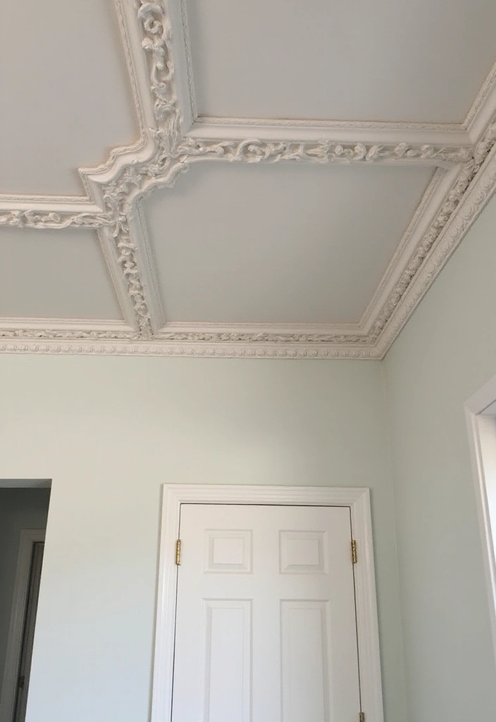 29 Molding Ceiling Ideas That Add Subtle Luxury - 5. Decorative Ceiling Trim for Personalization