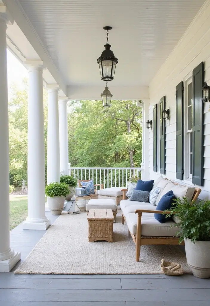 29 Porch Ceiling Inspirations That Make Outdoor Spaces Charming - 2. Shiplap Ceilings for Coastal Charm