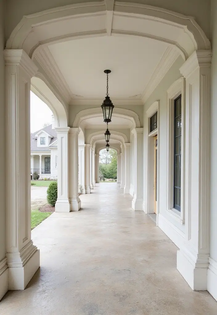 29 Porch Ceiling Inspirations That Make Outdoor Spaces Charming - 20. Arched Ceilings for an Elegant Touch