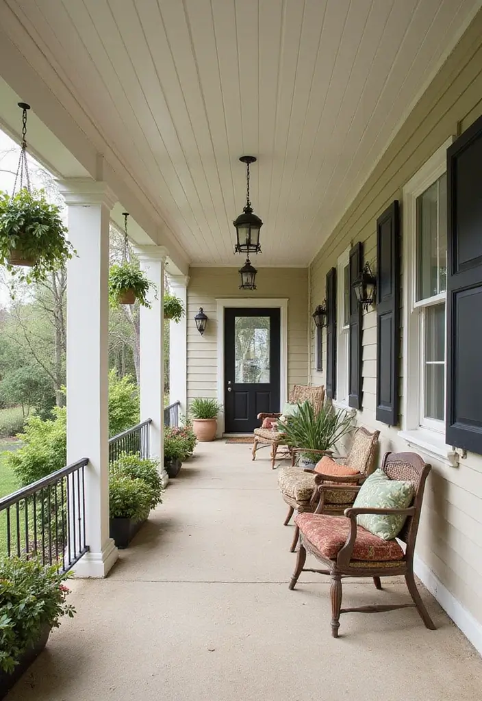 29 Porch Ceiling Inspirations That Make Outdoor Spaces Charming - 4. Beadboard for Classic Appeal