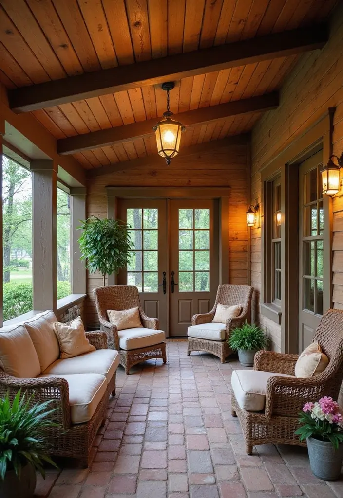29 Porch Ceiling Inspirations That Make Outdoor Spaces Charming - 9. T&G Ceilings for Seamless Design
