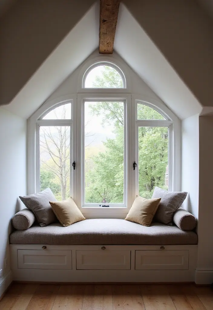 29 Sloped Ceiling Ideas That Turn Awkward Angles Into Charm - 16. Window Seats