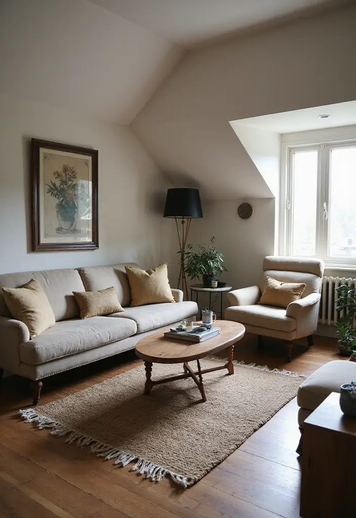 29 Sloped Ceiling Ideas That Turn Awkward Angles Into Charm - 23. Statement Furniture
