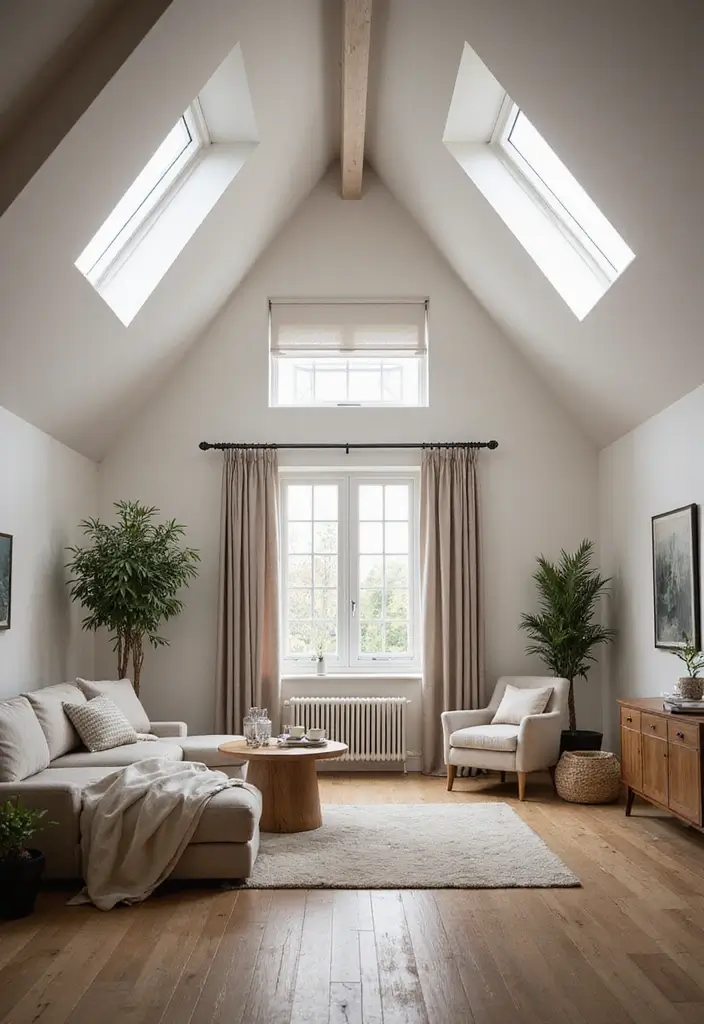 29 Sloped Ceiling Ideas That Turn Awkward Angles Into Charm - 5. Skylights Galore