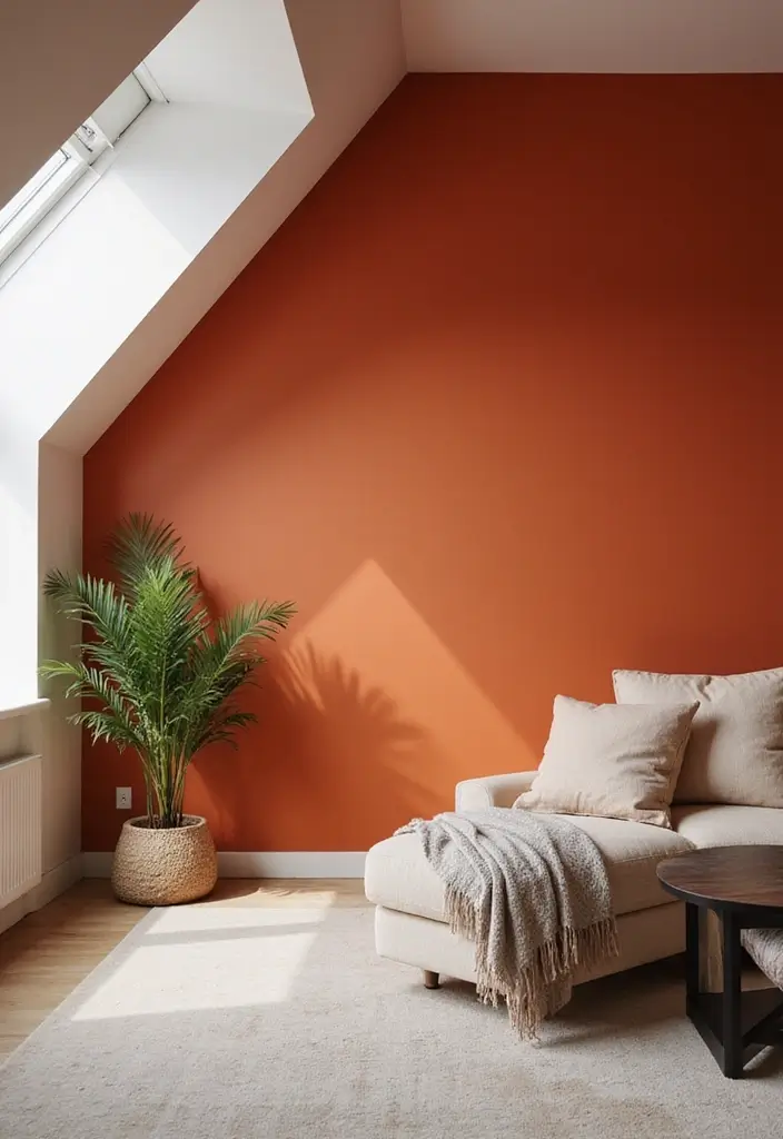 29 Sloped Ceiling Ideas That Turn Awkward Angles Into Charm - 6. Accent Walls