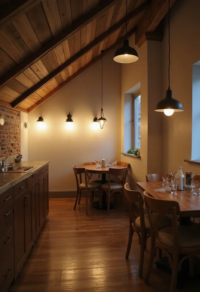 29 Sloped Ceiling Ideas That Turn Awkward Angles Into Charm - 8. Layered Lighting