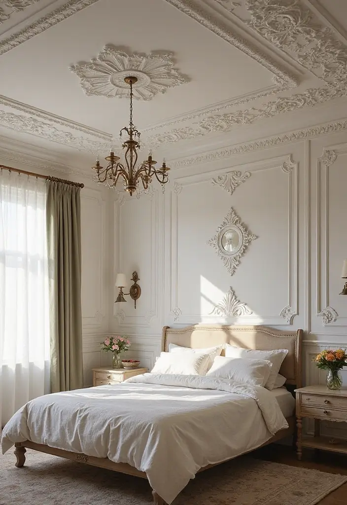 30 Bedroom Ceiling Ideas That Complete the Look - 25. Plaster Ceiling Designs