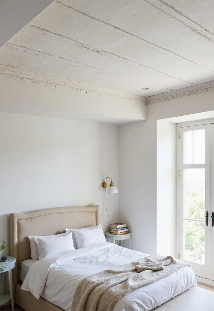 30 Bedroom Ceiling Ideas That Complete the Look - 26. Whitewashed Ceilings