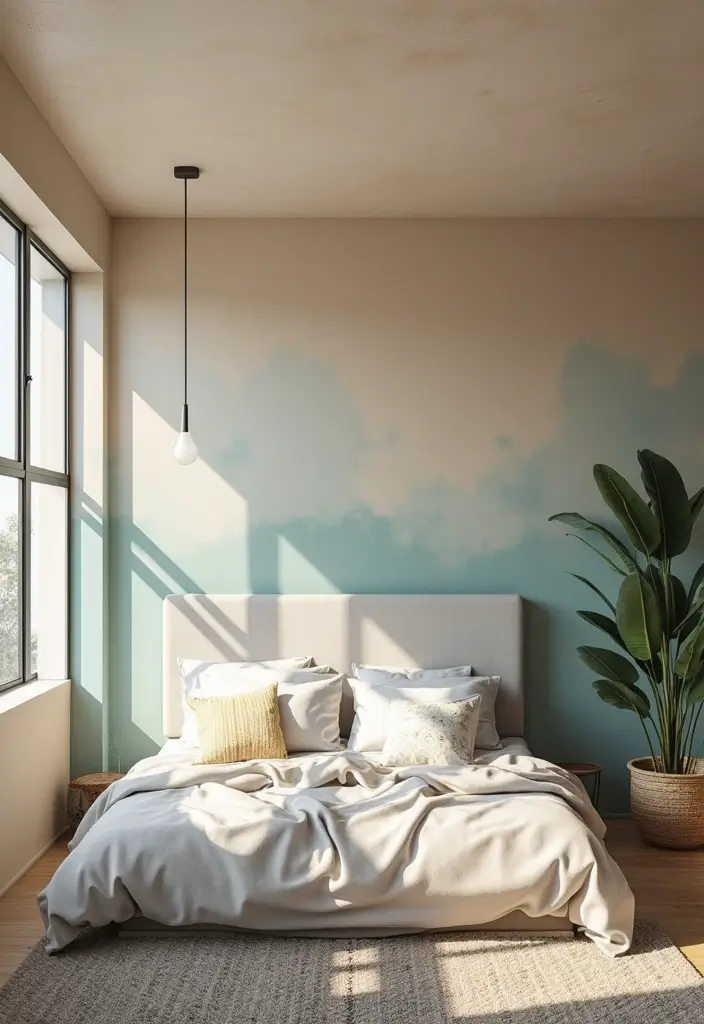 30 Bedroom Ceiling Ideas That Complete the Look - 29. Eco-Friendly Paint Effects
