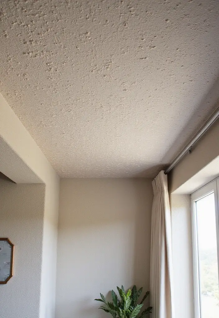 30 Cheap Ceiling Ideas That Still Look Expensive - 10. Textured Wall Covering