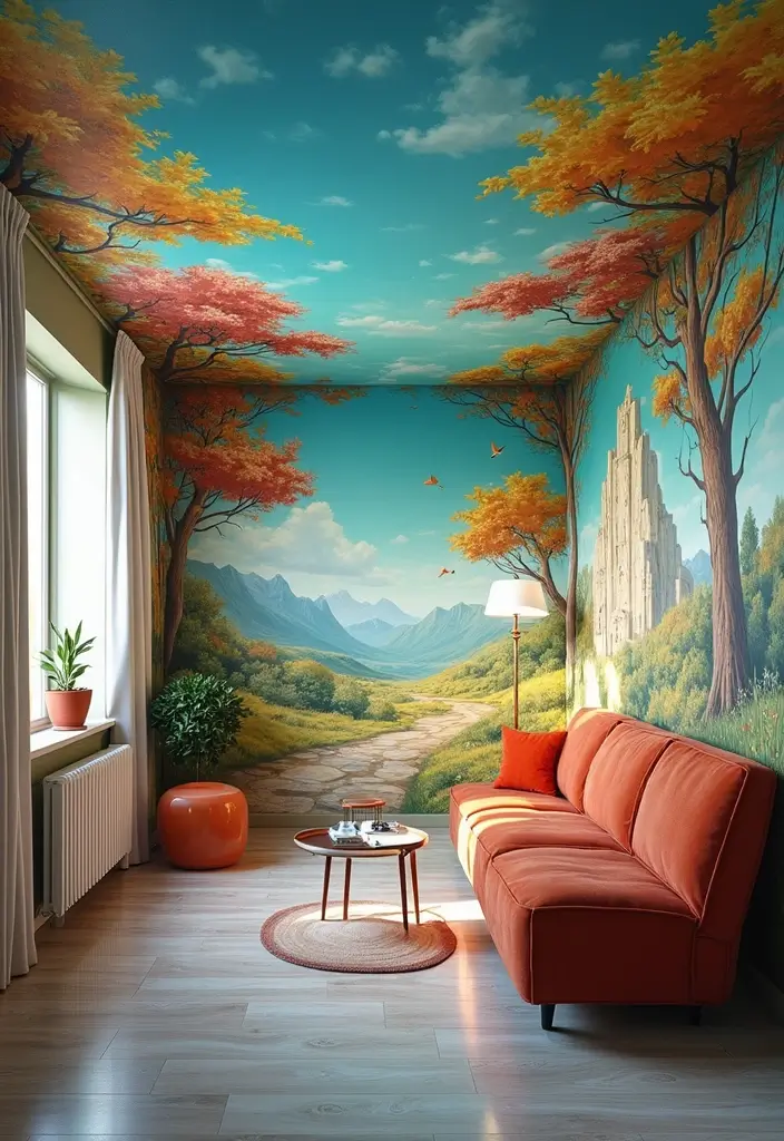 30 Cheap Ceiling Ideas That Still Look Expensive - 20. Ceiling Murals