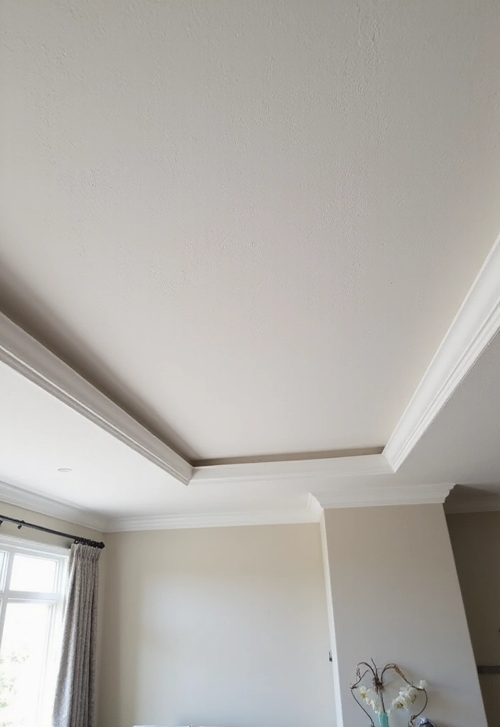 30 Cheap Ceiling Ideas That Still Look Expensive - 28. Lightly Textured Ceiling Paint