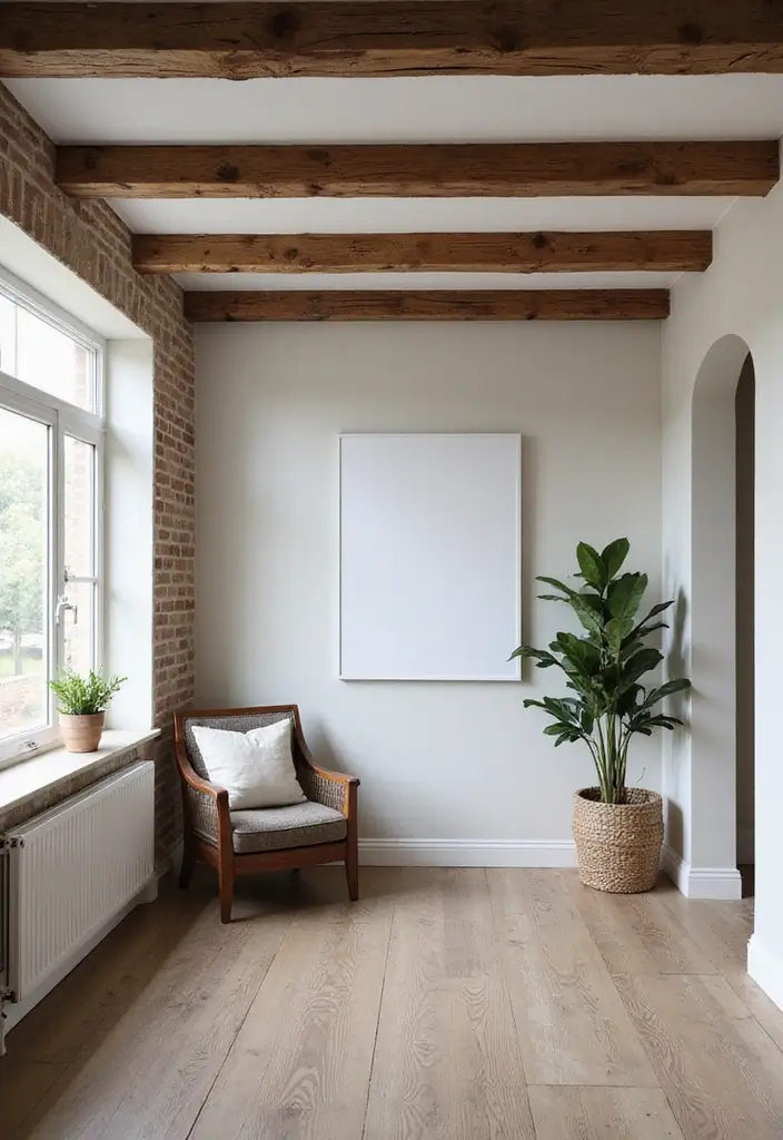 30 Cheap Ceiling Ideas That Still Look Expensive - 5. Faux Beams