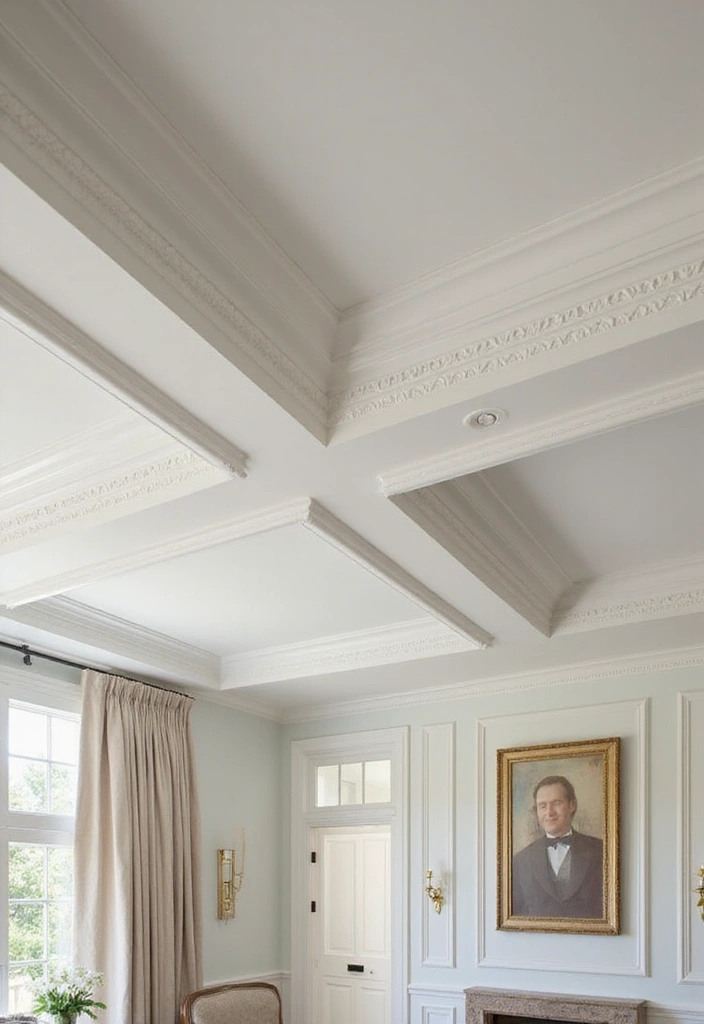 30 Cheap Ceiling Ideas That Still Look Expensive - 7. Decorative Molding