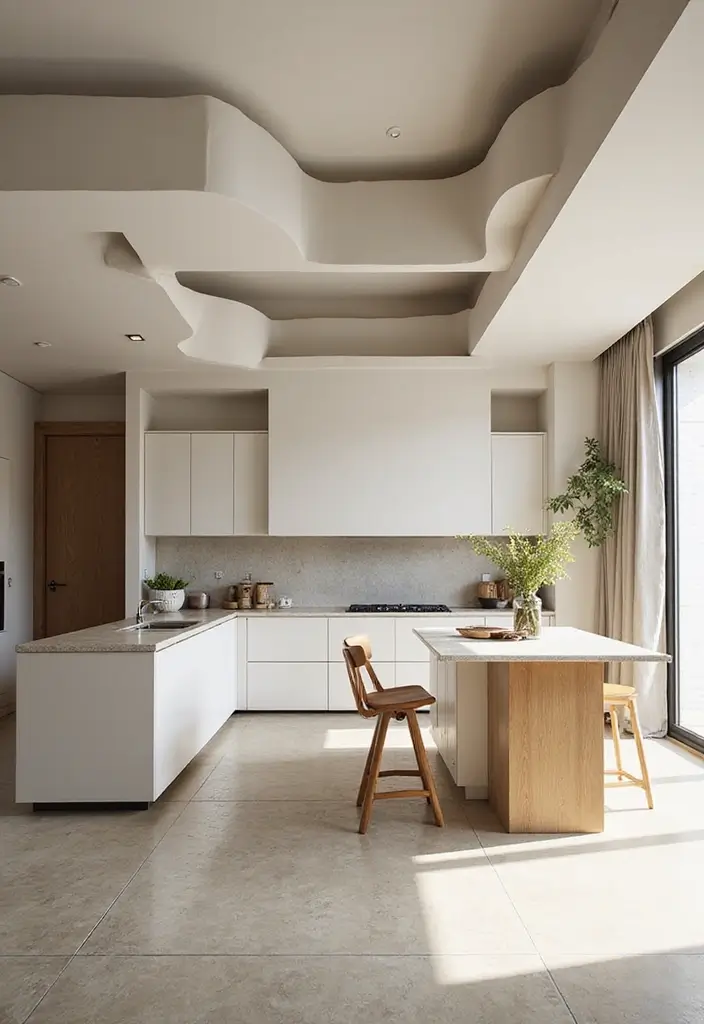 30 Kitchen Ceiling Ideas That Transform Everyday Cooking - 15. Multi-Level Ceilings