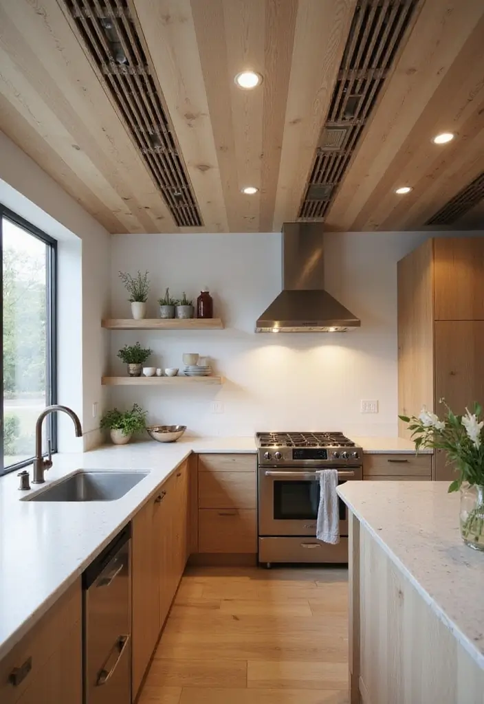 30 Kitchen Ceiling Ideas That Transform Everyday Cooking - 22. Radiant Heat Panels