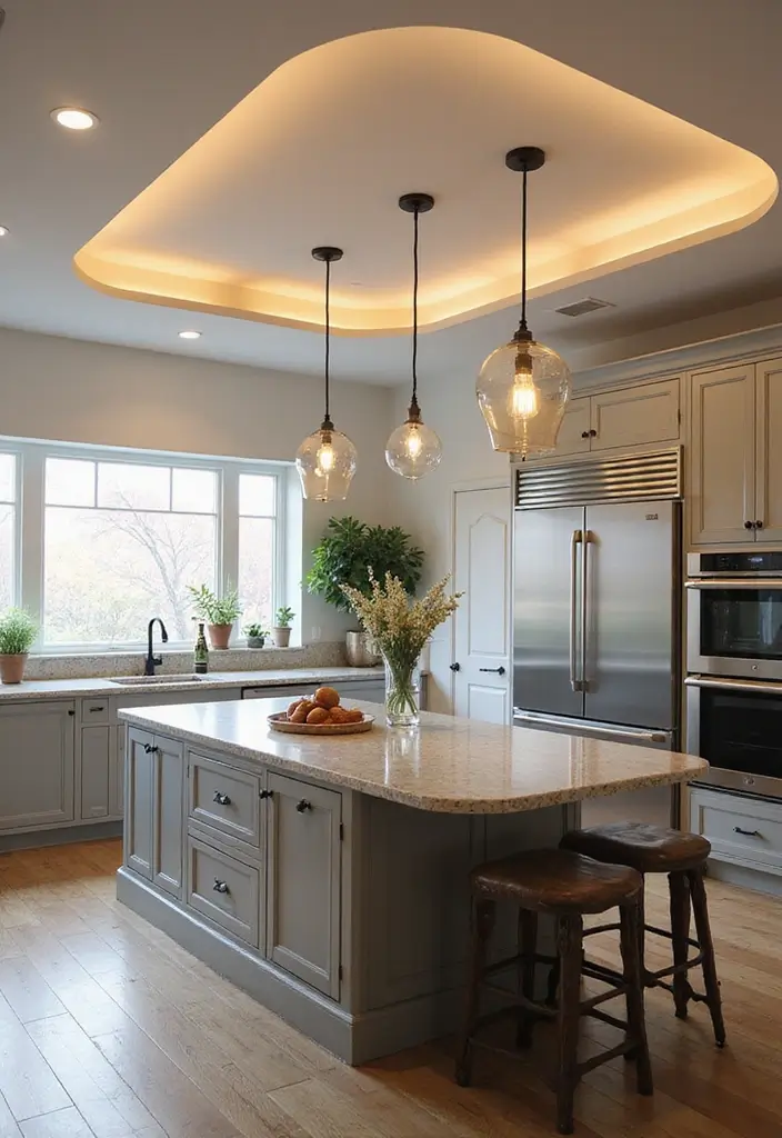 30 Kitchen Ceiling Ideas That Transform Everyday Cooking - 23. Curved Ceilings
