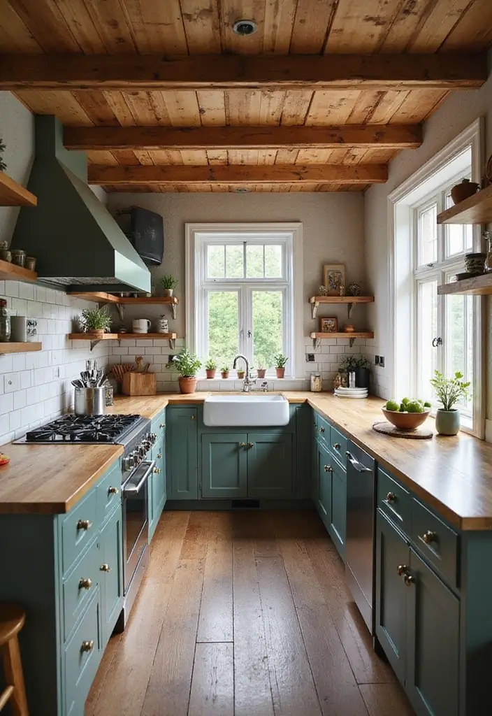 30 Kitchen Ceiling Ideas That Transform Everyday Cooking - 28. Rustic Pallet Ceilings