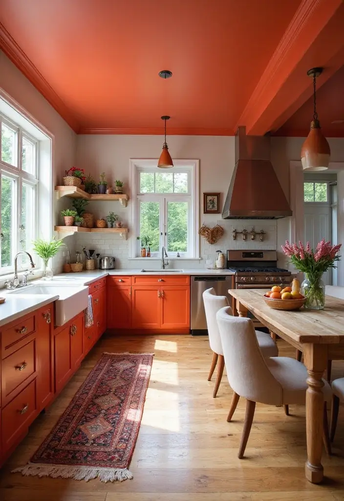 30 Kitchen Ceiling Ideas That Transform Everyday Cooking - 3. Painted Ceilings