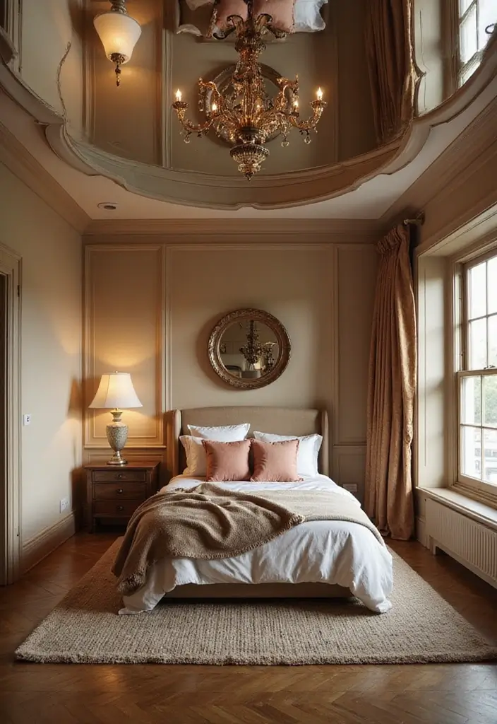 30 Latest Fall Ceiling Designs for Bedroom That Shine - 11. Mirror Ceilings