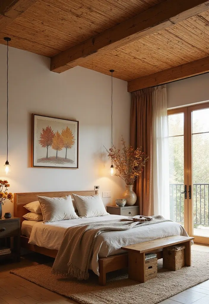 30 Latest Fall Ceiling Designs for Bedroom That Shine - 16. Eco-Friendly Bamboo Ceilings