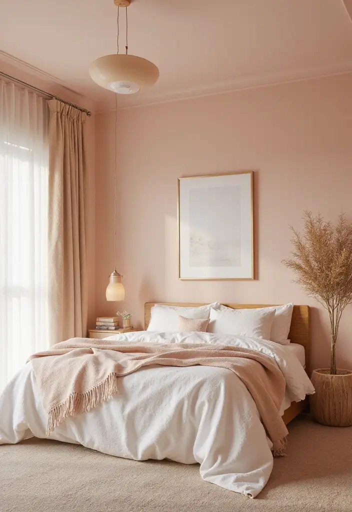 30 Latest Fall Ceiling Designs for Bedroom That Shine - 17. Soft Pastel Hues
