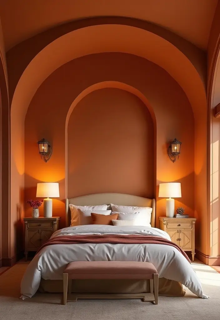 30 Latest Fall Ceiling Designs for Bedroom That Shine - 24. Arching Ceilings