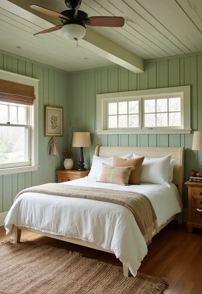 30 Latest Fall Ceiling Designs for Bedroom That Shine - 8. Beadboard Ceilings