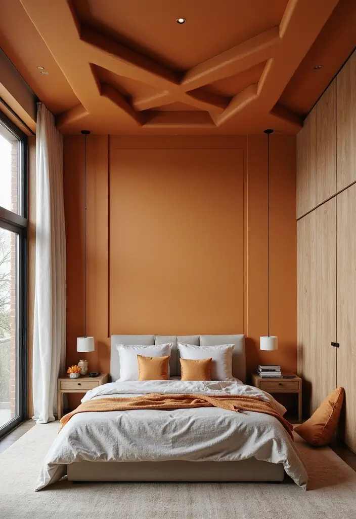 30 Latest Fall Ceiling Designs for Bedroom That Shine - 9. Geometric Patterns