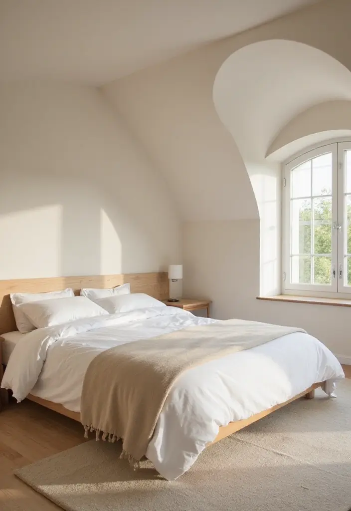 30 Modern Ceiling Designs for Bedroom That Elevate Sleep Spaces - 29. Soft Curved Ceilings