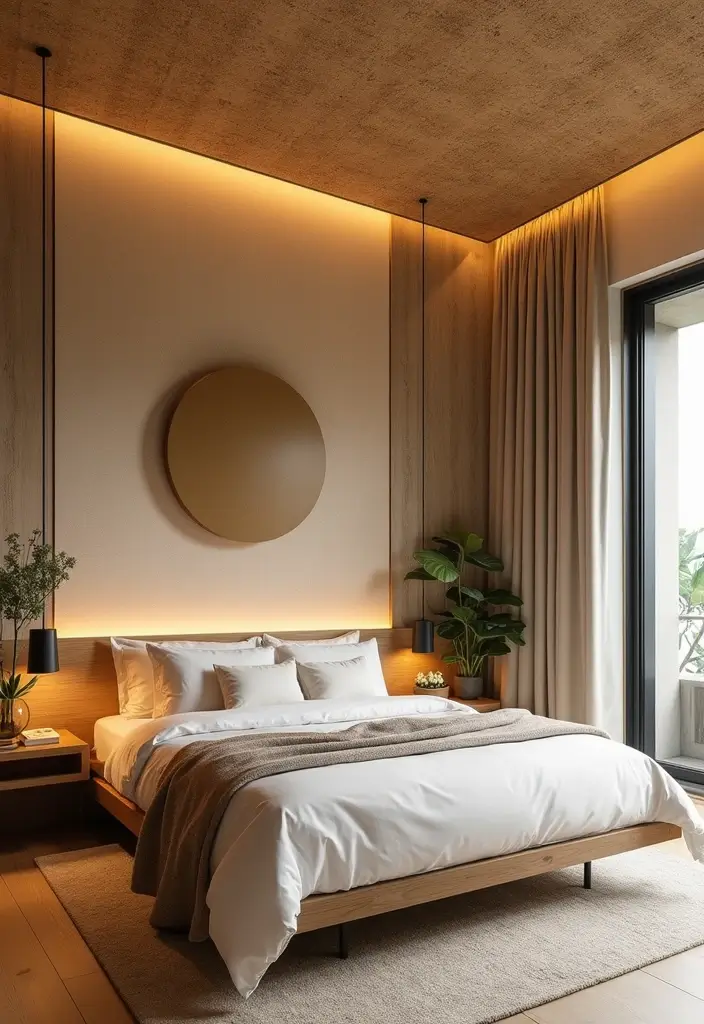 30 Modern Ceiling Designs for Bedroom That Elevate Sleep Spaces - 30. Eco-Conscious Materials