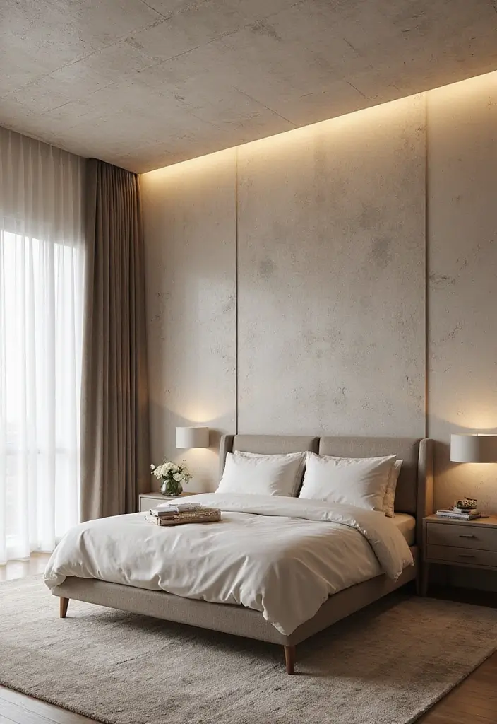 30 Modern Ceiling Designs for Bedroom That Elevate Sleep Spaces - 6. Textured Plaster Ceilings