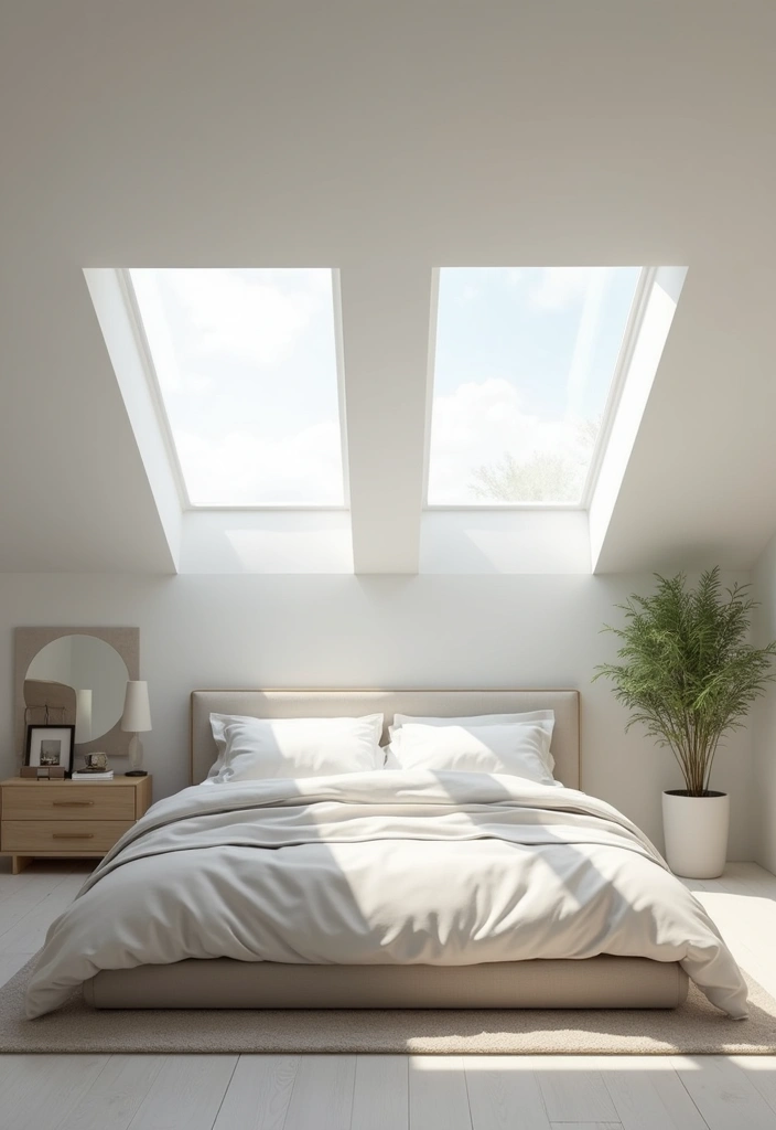 30 Modern Ceiling Designs for Bedroom That Elevate Sleep Spaces - 8. Skylights