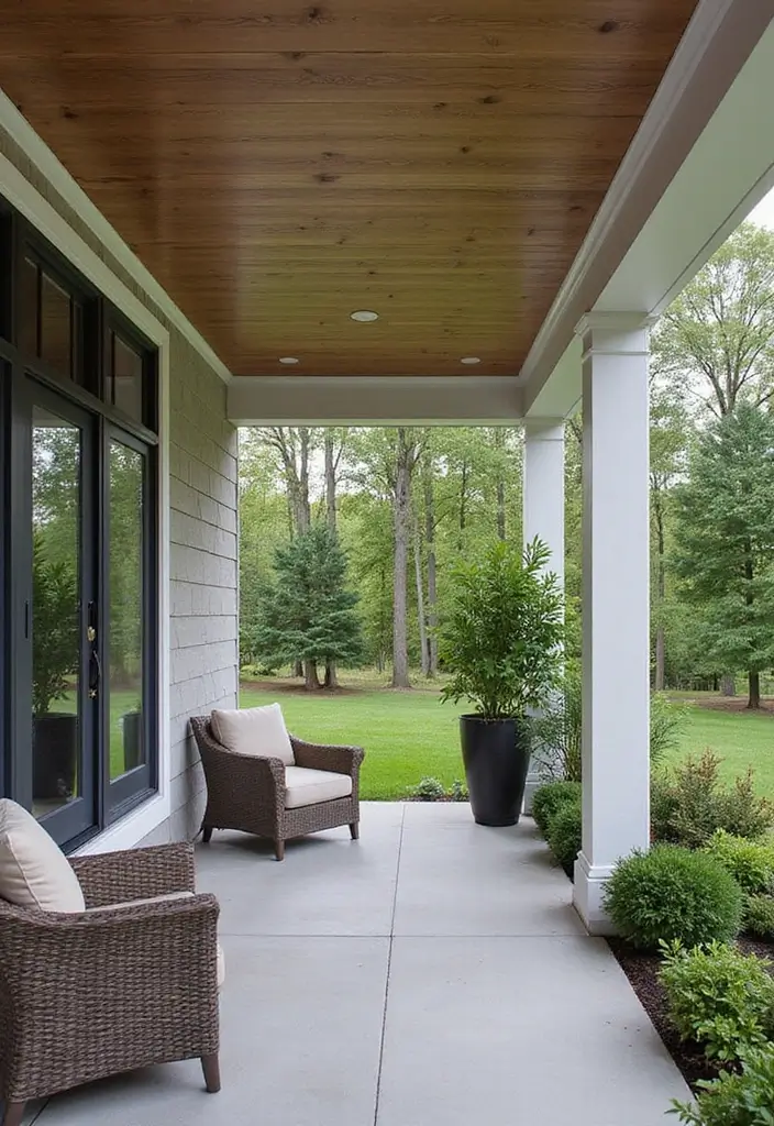 30 Patio Ceiling Designs That Make Outdoor Living Luxe 26. Vinyl Ceilings Practical and Chic