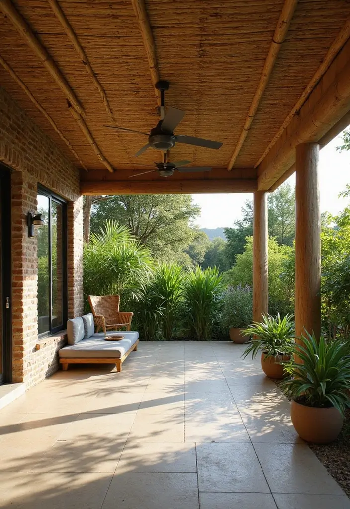 30 Patio Ceiling Designs That Make Outdoor Living Luxe 8. Eco Friendly Options Sustainability Meets Luxury