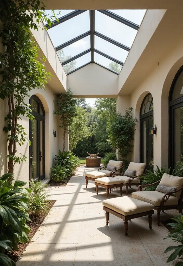 30 Patio Ceiling Designs That Make Outdoor Living Luxe 9. Skylights Letting in the Light