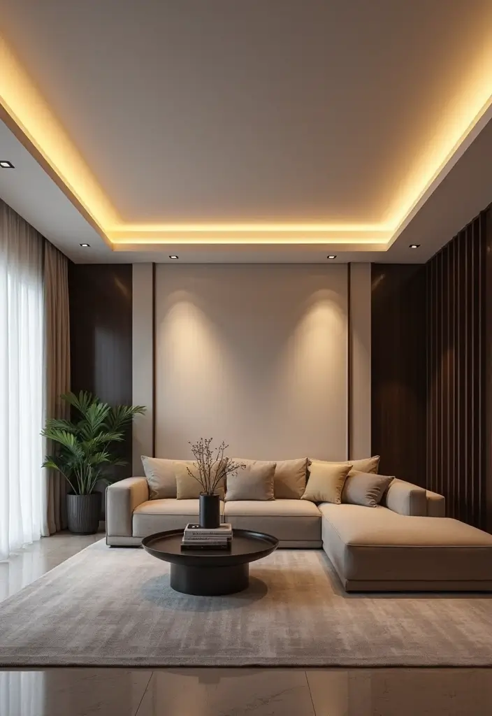30 Profile Light Ceiling Designs That Glow With Elegance - 1. Sleek Linear Profiles