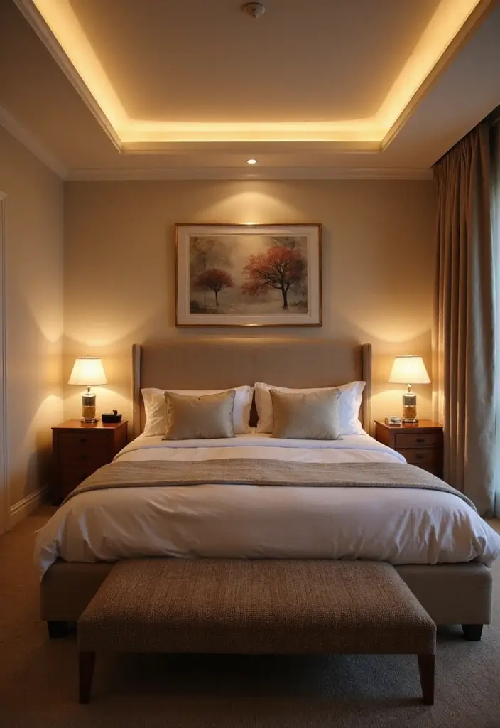30 Profile Light Ceiling Designs That Glow With Elegance - 8. Ambient Cove Lighting