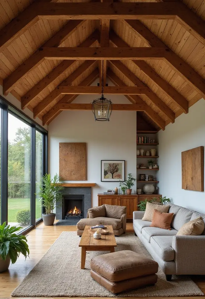 30 Wood on Ceiling Ideas That Add Natural Warmth - 11. Exposed Rafters