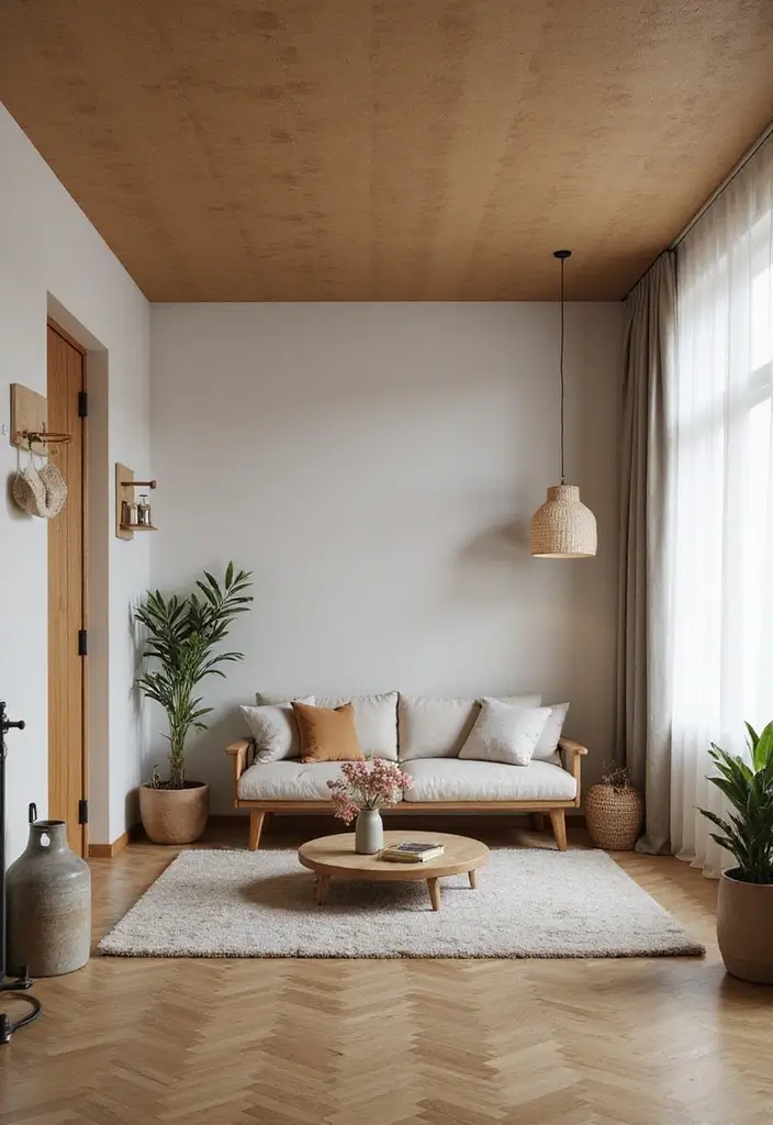 30 Wood on Ceiling Ideas That Add Natural Warmth - 12. MDF Boards for a Modern Look