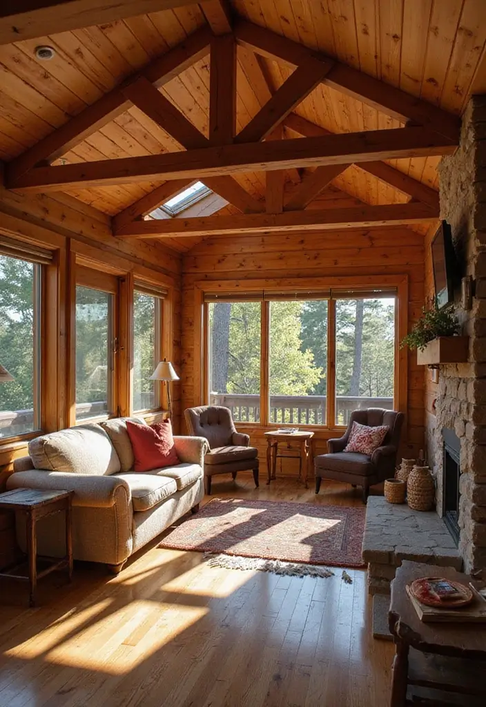 30 Wood on Ceiling Ideas That Add Natural Warmth - 7. Cedar Ceiling for Aroma and Warmth