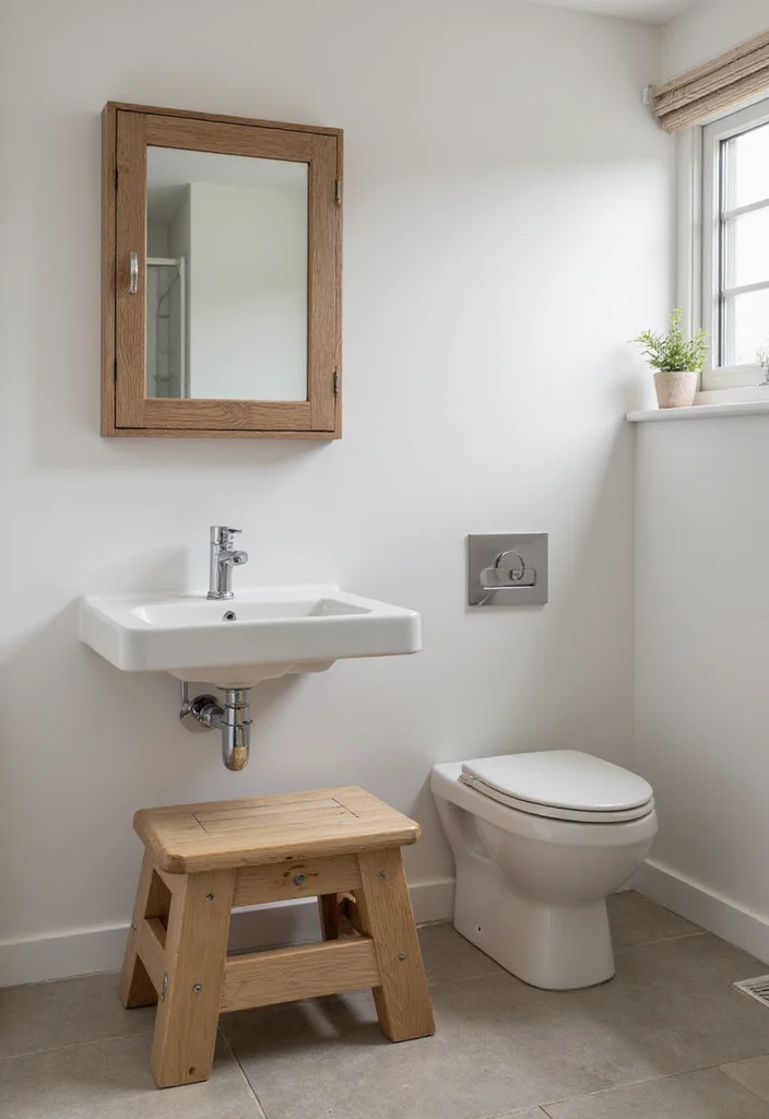 10 Very Tiny Bathroom Ideas That Maximize Every Inch 2. Multi functional Furniture