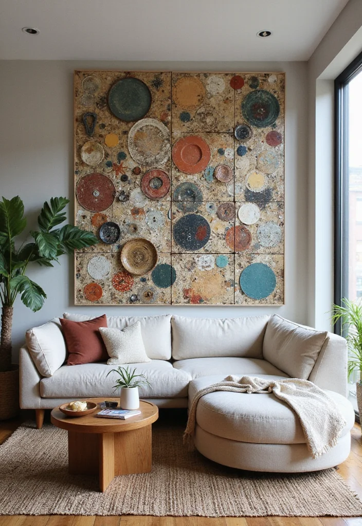 12 Accent Wall Ideas Living Room for Bold Updated Character 122 12 Accent Wall Ideas Living Room for Bold Updated Character 12. Upcycled Art Installations
