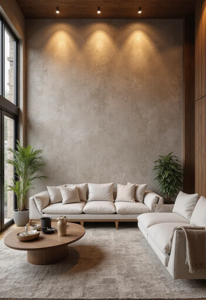 12 Accent Wall Ideas Living Room for Bold Updated Character 45 12 Accent Wall Ideas Living Room for Bold Updated Character 5. Textured Plaster Finishes