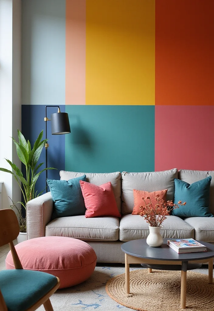 12 Accent Wall Ideas Living Room for Bold Updated Character 89 12 Accent Wall Ideas Living Room for Bold Updated Character 9. Color Blocked Designs
