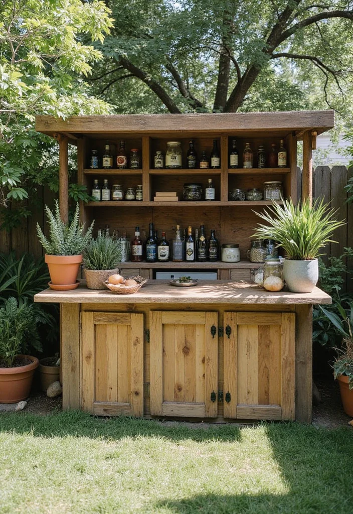 12 Backyard Bar Ideas for Simple Social Outdoor Fun 12. Eco Friendly Bar