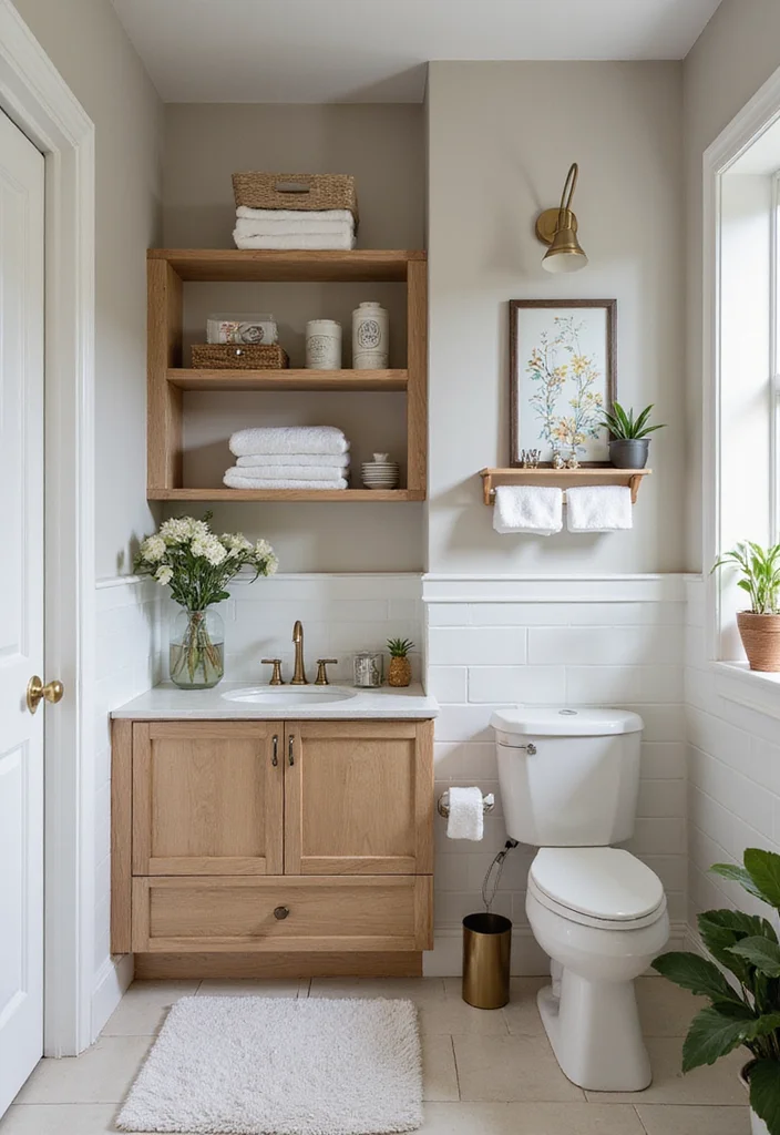 12 Bathroom Photo Ideas for Beautiful Angles and Natural Light 9. Highlight Functional Decor